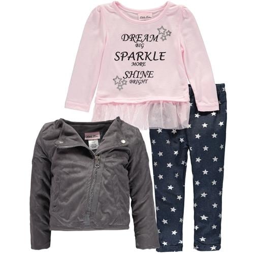 Shop Little Lass Toddler Girls 2t 4t 3 Piece Jacket Set