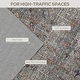 preview thumbnail 4 of 7, HOMCOM Area Rug 8x10, Machine Washable Rug, Non-Slip Traditional Floor Cover Foldable Carpet for Living Room - 6' x 7'