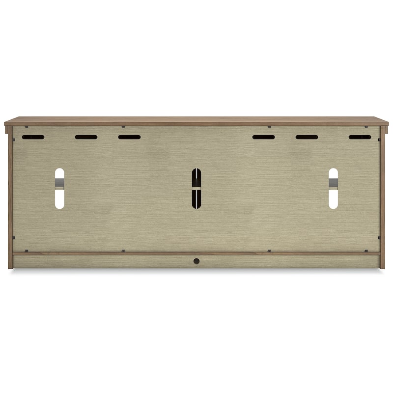 Signature Design by Ashley Boardernest Brown 85" TV Stand for TVs up to 97" - 85"W x 18"D x 33"H