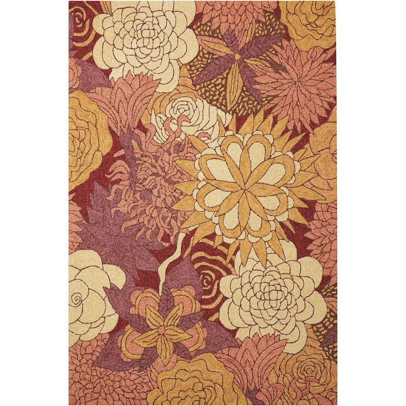 Nourison South Beach Abstract Floral Area Rug