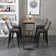 Andeworld farmhouse bar stools ,counter height bar stools set of 4 - Set of 4