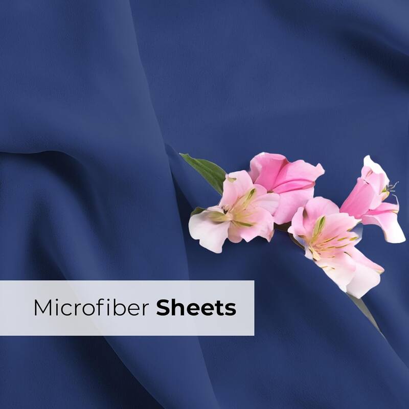 CGK Linens 6 Piece Extra Deep Pocket Microfiber Hotel Luxury Bed Sheets Set