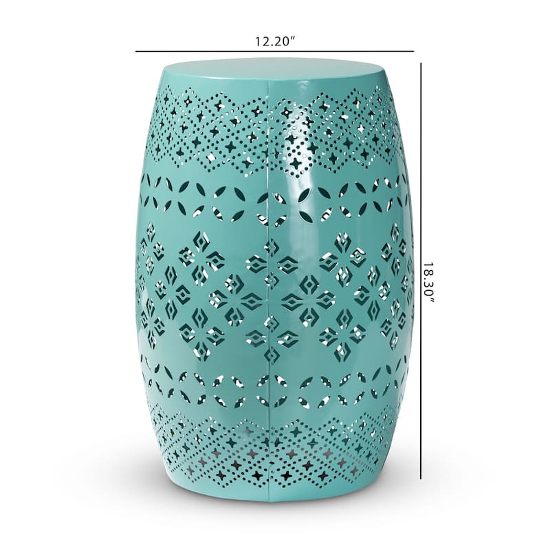 Lavinia Modern and Contemporary Metal Outdoor Side Table