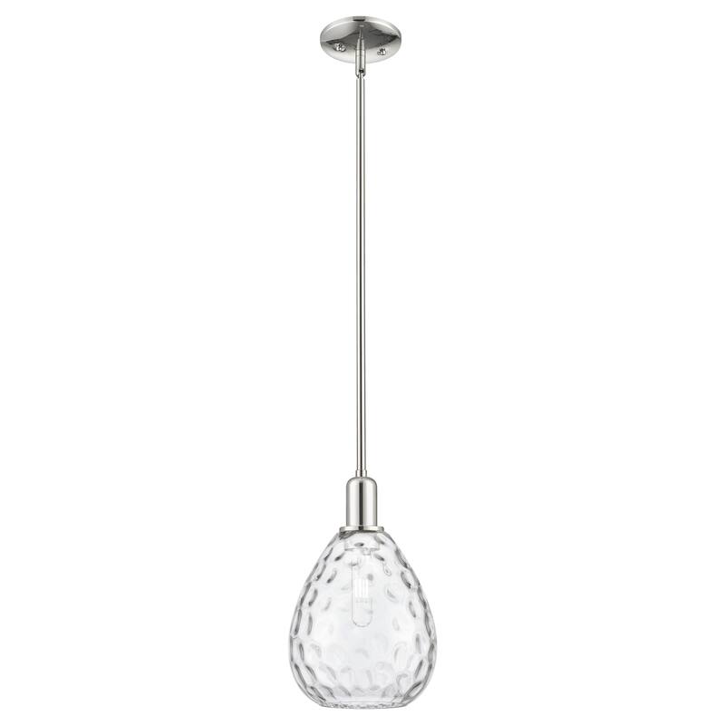 Innovations Lighting Endless Possibilities Arcadia - Waverly - 1 Light 8" Stem Hung Mini Pendant - Clear/Polished Nickel