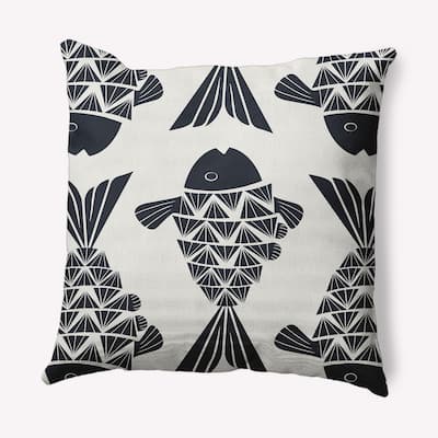Big Fish Nautical Decorative Indoor Pillow