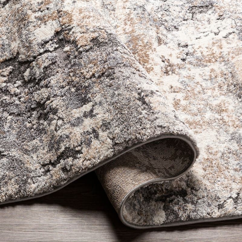 Artistic Weavers Leamon Modern Abstract Plush Area Rug On Sale Bed