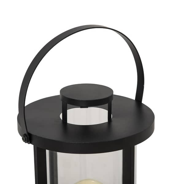 Sunjoy Classic Black 28 Outdoor Battery Powered Lantern