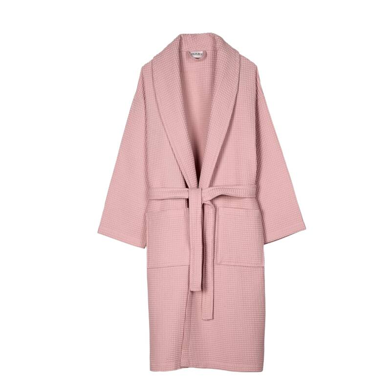 Salbakos Home1961 Lightweight Cotton Waffle Robe – Unisex Spa Bathrobe