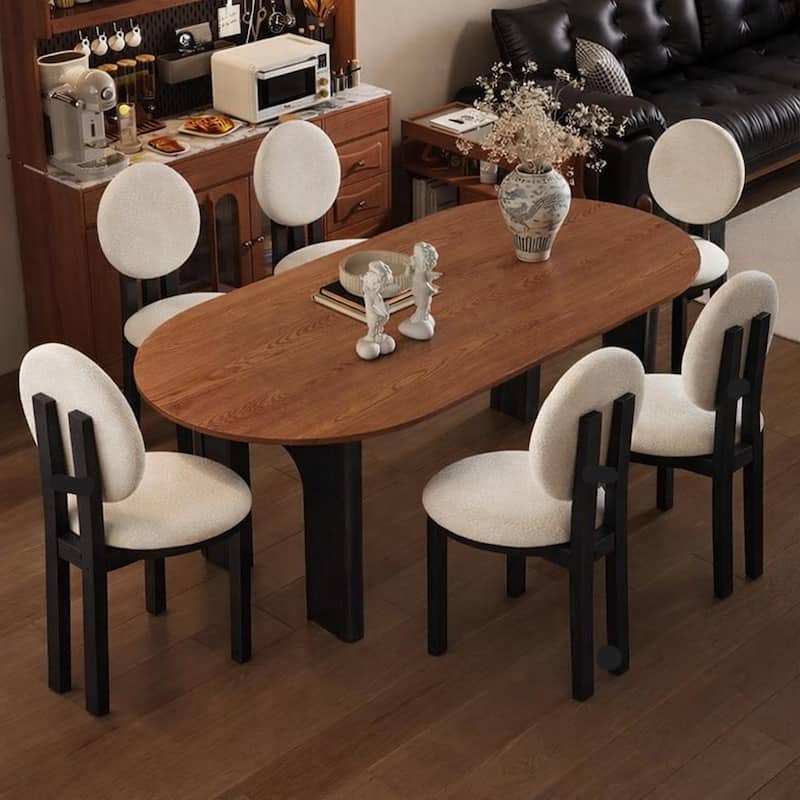 Upholstered Solid Wood Side Chair Dining Chair (Set of 2)