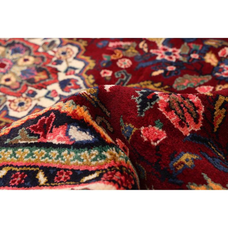 ECARPETGALLERY Hand-knotted Anadol Dark Red Wool Rug - 3'11 x 7'11