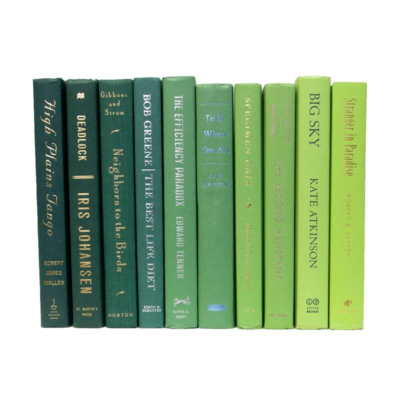 Books Green Decorative Accessories: Boxwood Ombré ColorPak