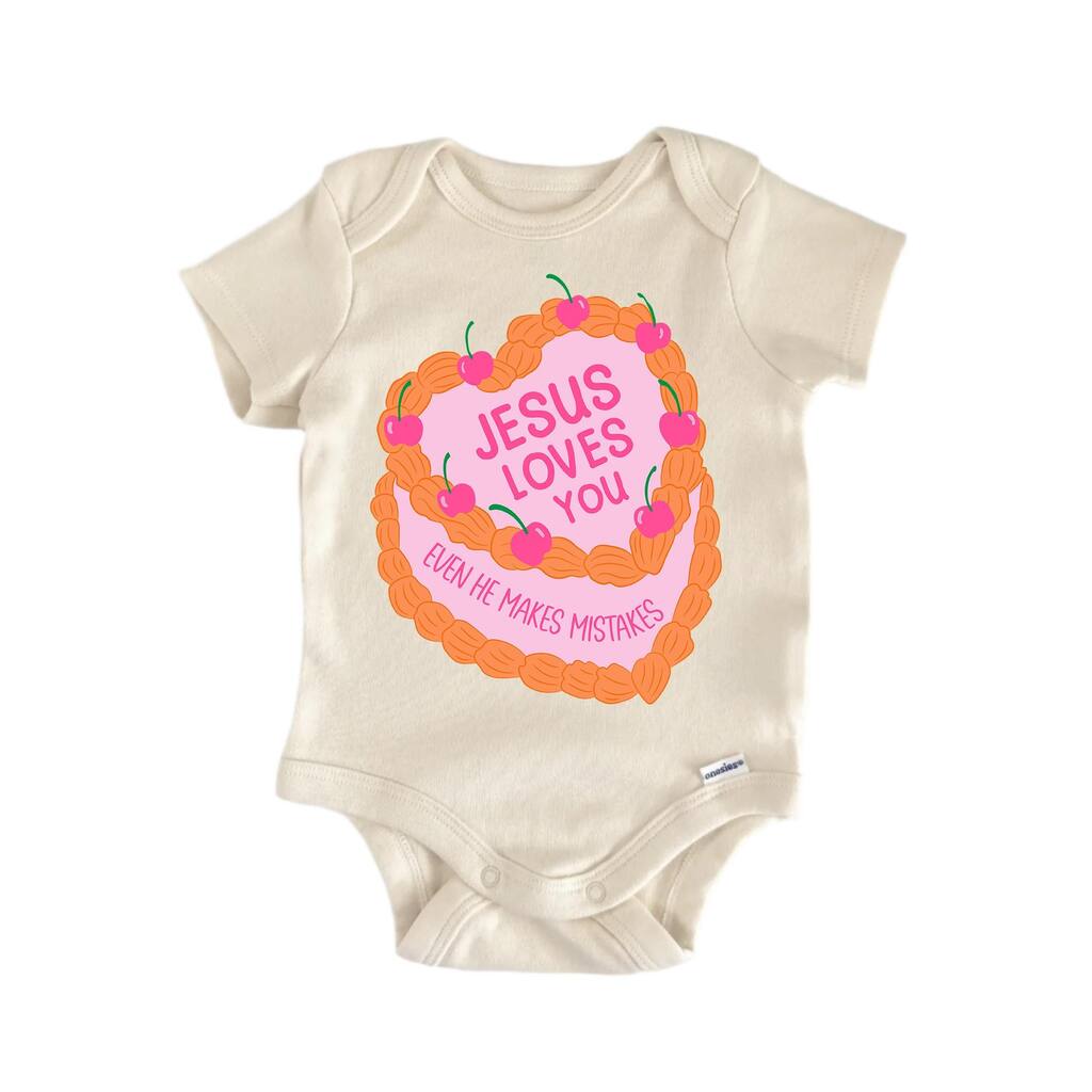 Loves You Jesus Religious God Christian - Baby Boy Girl Clothes Bodysuit