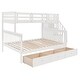 preview thumbnail 26 of 58, Versatile Stairway Kids Bunk Bed - Twin Over Full