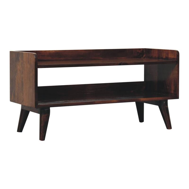 Artisan Furniture Solid Wood California Walnut Nordic Storage Bench