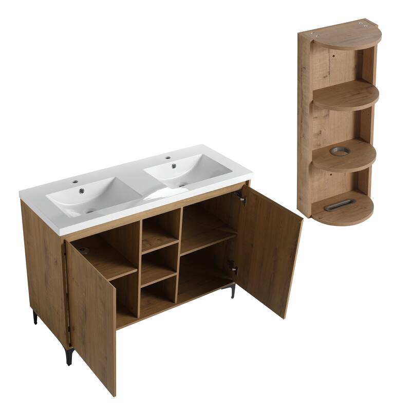 48" Freestanding Bathroom Vanity With Double Sink