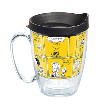 Tervis Peanuts 70th Comic Strip Made in USA Double Walled Insulated Travel Tumbler, Classic - 16oz Mug
