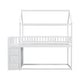 preview thumbnail 16 of 14, Twin/Twin House Bunk Bed With Shelves And Drawers