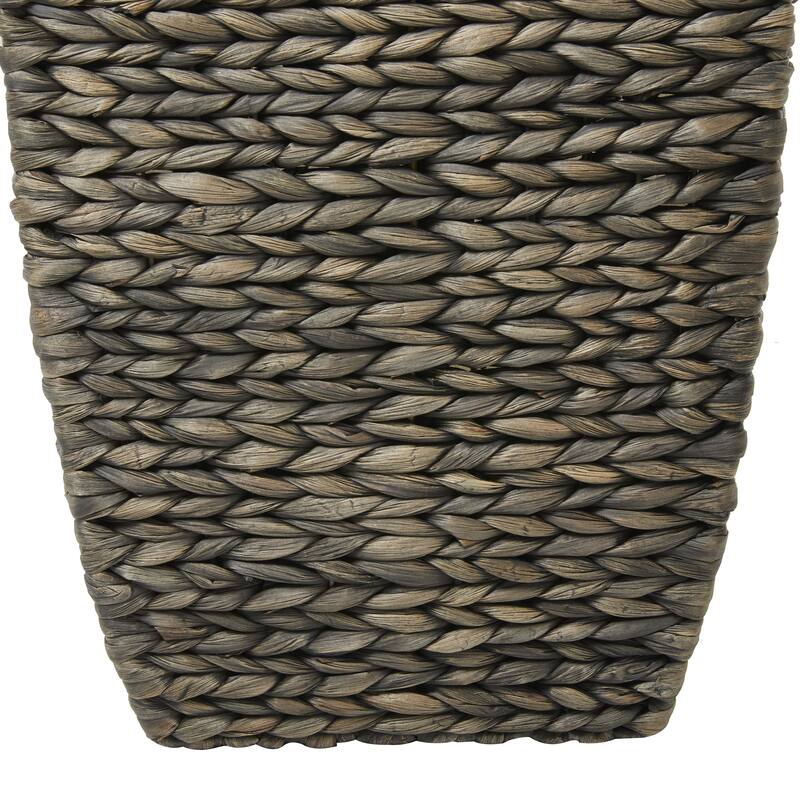 Seagrass Handmade Storage Basket with Liner and Matching Tops - Set of 2 Dark Brown - CosmoLiving by Cosmopolitan