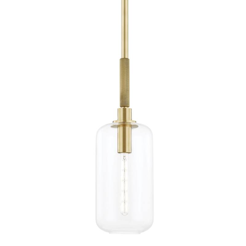 Hudson Valley Lighting Lenox Hill 8" Wide Mini Pendant - Aged Brass