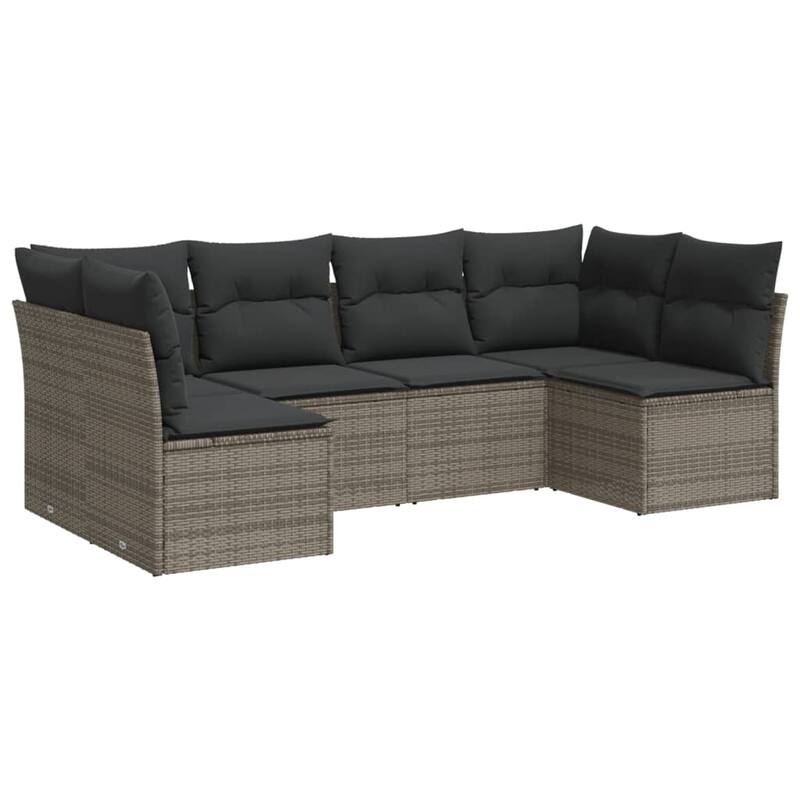 vidaXL Garden Sofa Set Grey, Dark Grey - 24.4 x 24.4 x 27.2