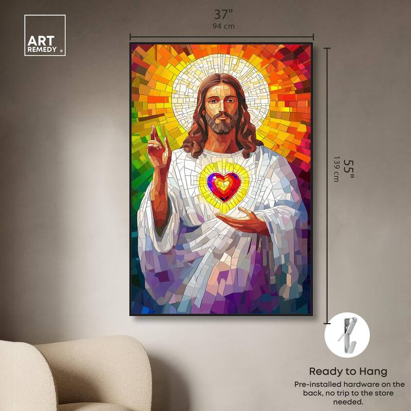 Blocks of Benediction I Canvas by Art Remedy