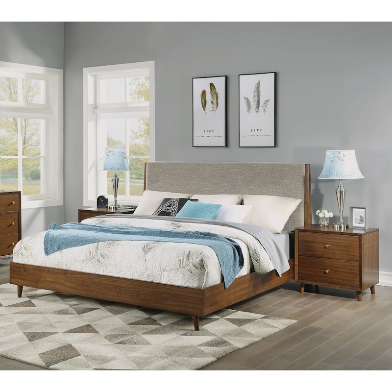 Ludwig Brown Wood Nightstand by Flexsteel