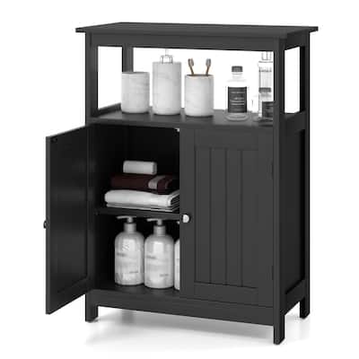 Costway Bathroom Floor Cabinet Freestanding Storage Organizer with 2 - See Details