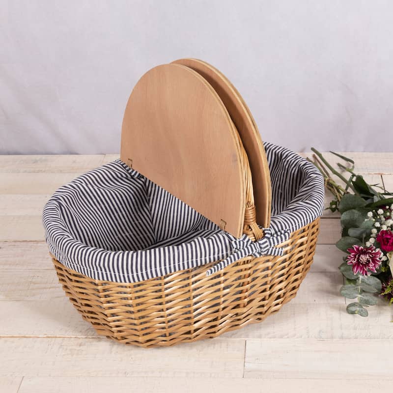 Picnic Time Country Willow Picnic Basket - N/A