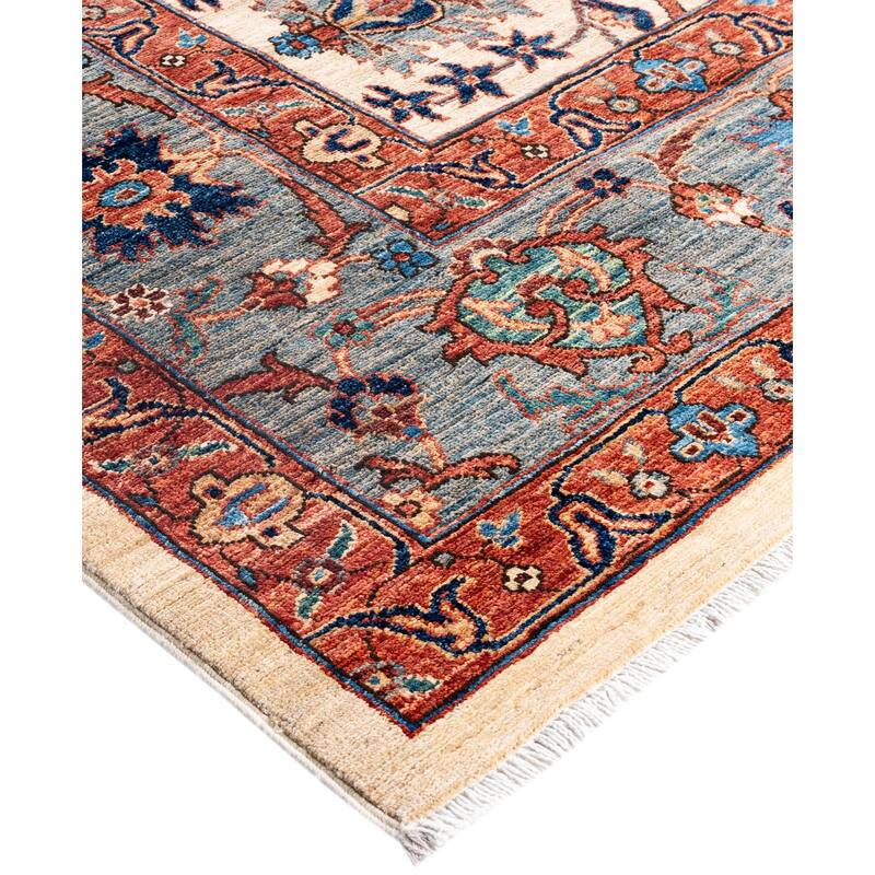 Serapi One-of-a-Kind Hand-Knotted Area Rug - Ivory - 9' 3" x 11' 11"