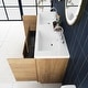 preview thumbnail 41 of 152, Floating Bathroom Vanity with Integrated Resin Top