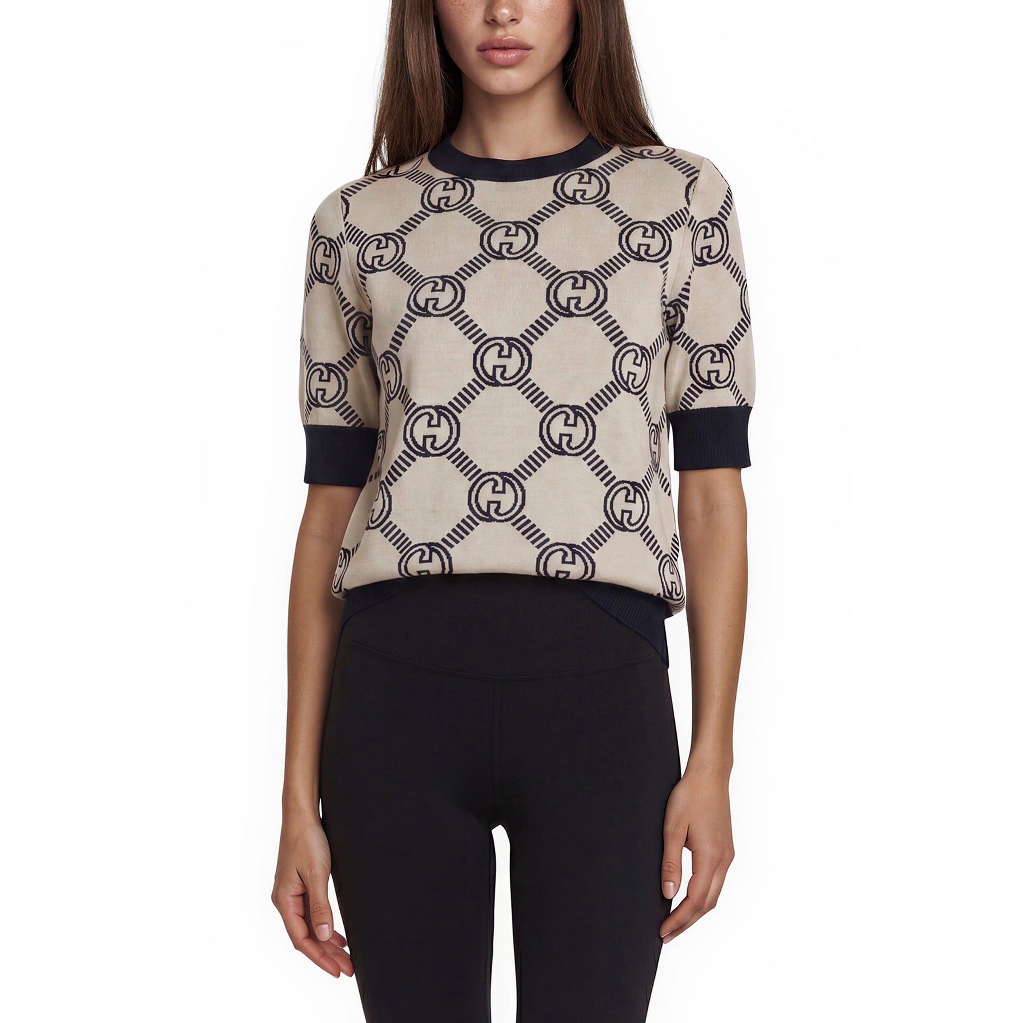 Gucci GG Reversible Jacquard Wool Top