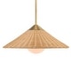 preview thumbnail 1 of 6, Uttermost Phuvinh 1 Light Rattan Shade Pendant - 10H x 20 Dia in.
