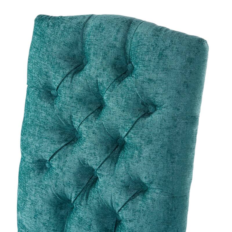 Crown Upholstered Fabric Dining Chairs (Set of 2) by Christopher Knight Home