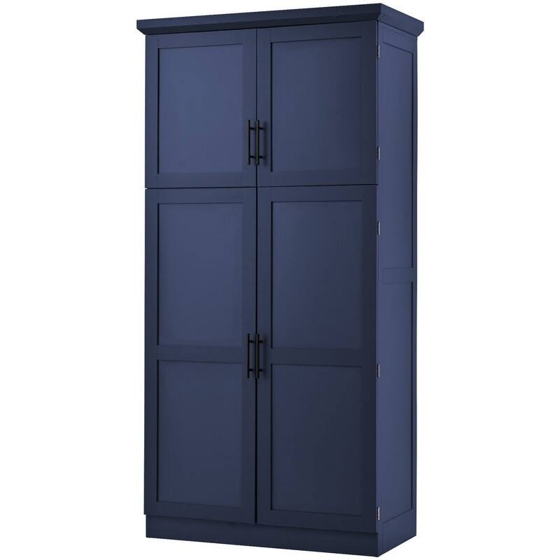 70.9"Tall Freestanding Kitchen Pantry Cabinet with Doors, Pull-out Trays and Adjustable Shelves for Organization
