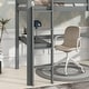 preview thumbnail 4 of 20, Multifunctional Twin Size Wood Loft Kids Bed with Built-in Desk,Shelves,Safety Guardrails and Ladder
