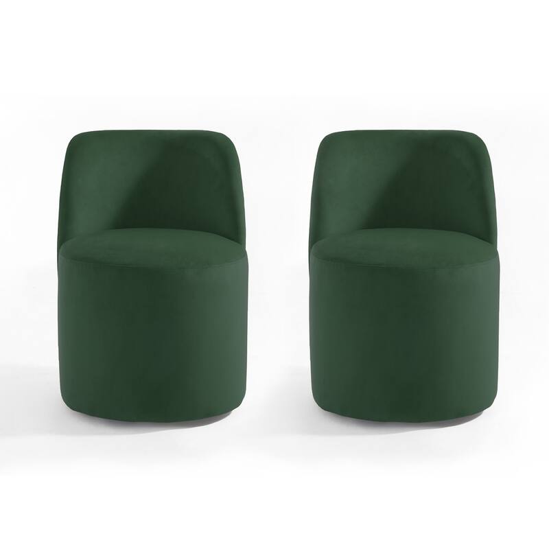 Modern Linen Upholstery Dining Chair Barrel Chair