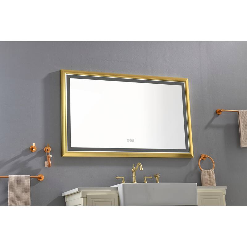 LED Bathroom Mirror with Aluminum Frame