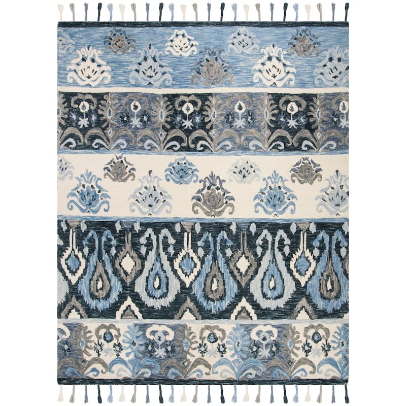 SAFAVIEH Handmade Suzani Mihaela Boho Tribal Wool Rug