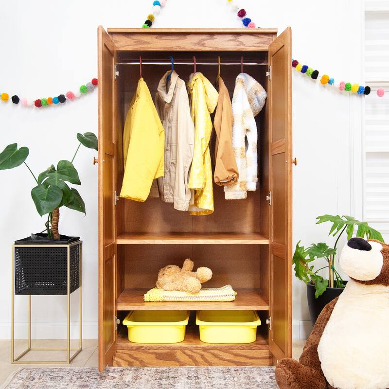Concepts in Wood Armoire Wardrobe Closet, 6 ft Tall