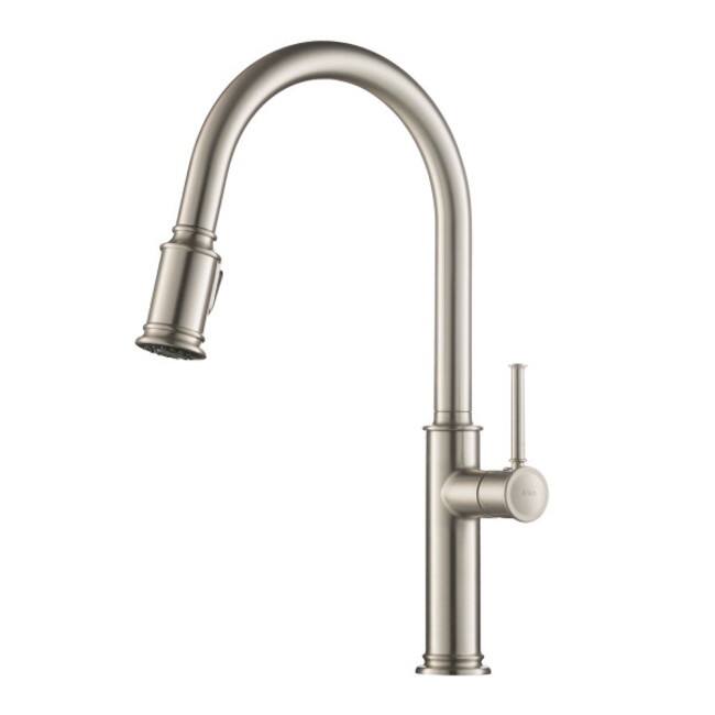 Kraus Sellette Pull-Down Spray Kitchen Faucet with Reach Technology - Spot-Free Stainless Steel