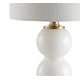 preview thumbnail 6 of 35, Wilson 21" Glass/Metal LED Table Lamp, White/Brass Gold by JONATHAN Y