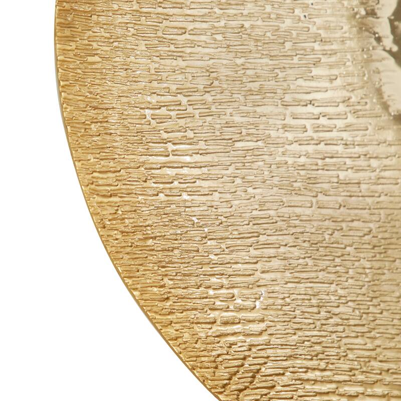 Metal Plate Large Metallic Disk Wall Decor - Set of 3 Bronze or Gold - Roche River Decor