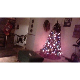 7 Foot Pre Lit Artificial Christmas Tree W Clear Or Multicolor Bulbs 7 Foot Pre Lit Artificial Christmas Tree W Clear Or Multicolor Bulbs