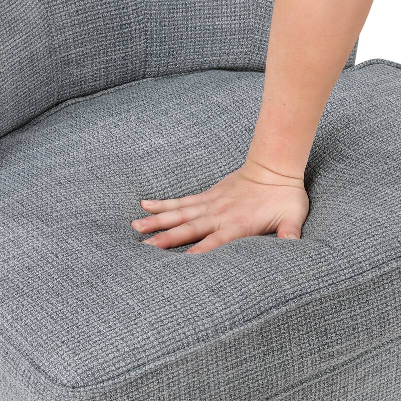 Astor 26" Textured Accent Chair - Button-tufted Chair Back