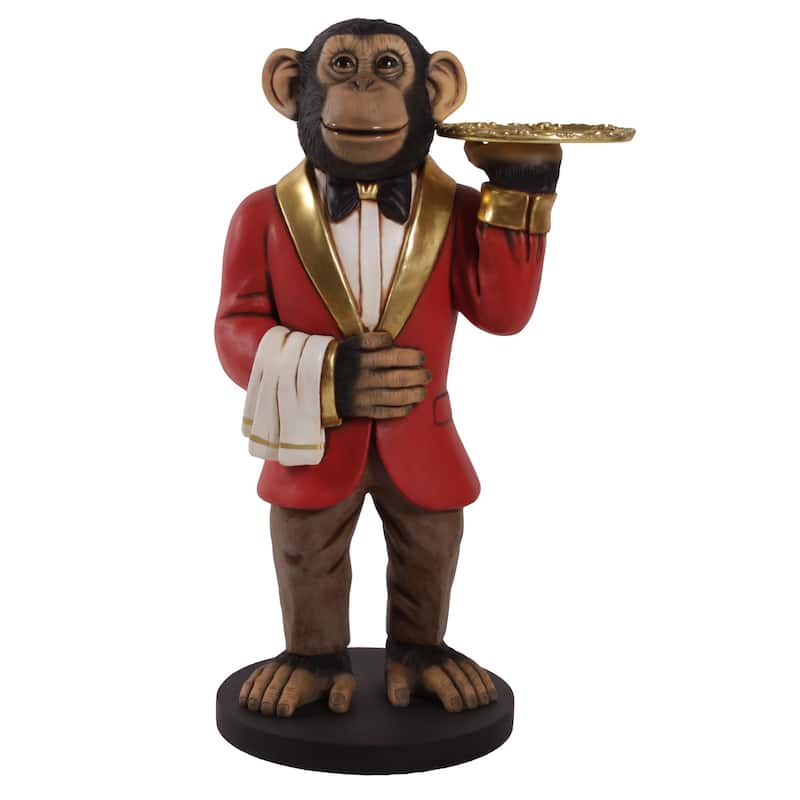 Chadsy the Chimp Waiter 37.5" Tall