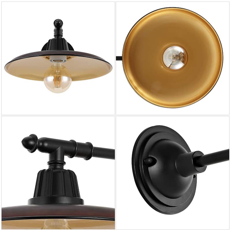 Jasper 12" Farmhouse Indoor/Outdoor LED Victorian Arm Sconce