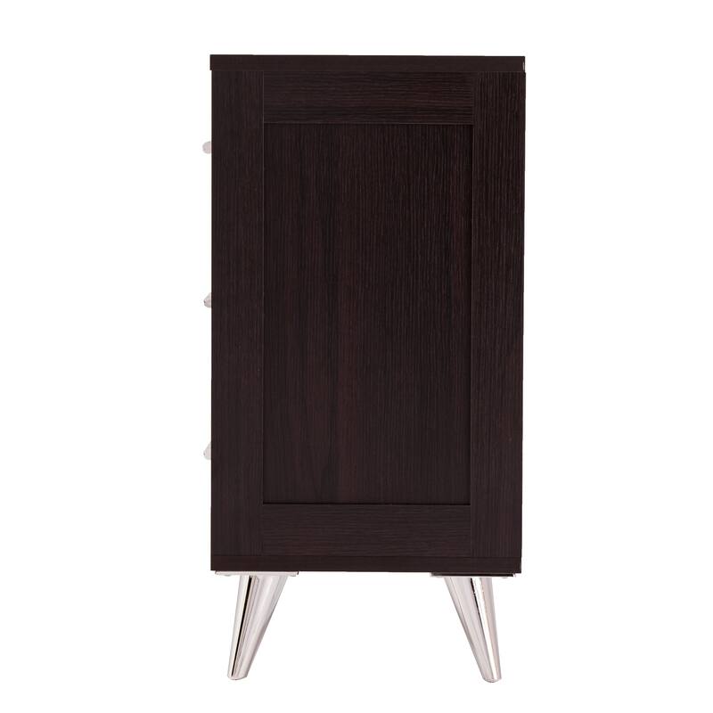 Sleek Modern Nightstand with Ample Drawer Storage