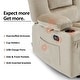 preview thumbnail 18 of 58, MCombo Power Reclining Loveseat Sofa with Heat and Massage, Fabric PR648