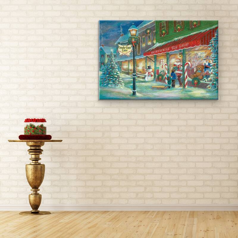 Candy Cane Lane by Ruane Manning Canvas Art Print
