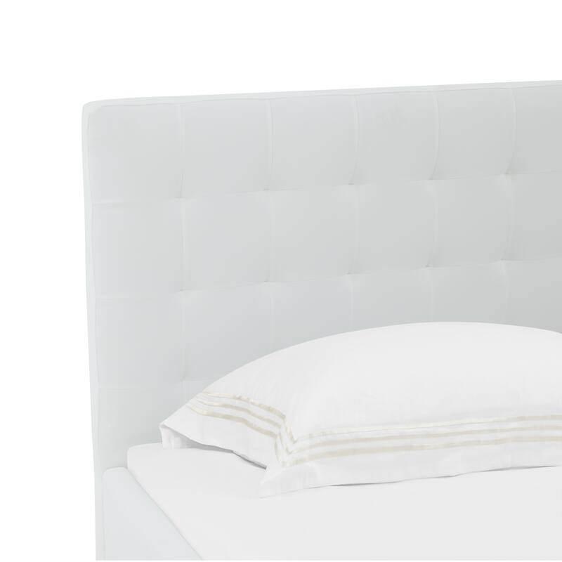 SAFAVIEH Couture Meliha Low Profile Tufted Platform Bed